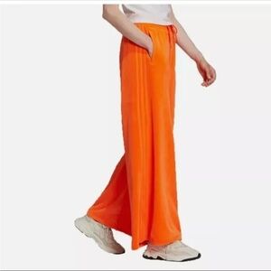 Adidas Originals x Jeremy Scott Orange Velour Track Pants Womens Size M H50962